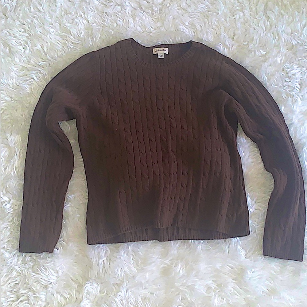 Chocolate Brown Knit Sweater
